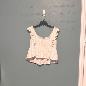 White flowy tank top